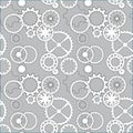 Steampunk seamless pattern with clock wheels Royalty Free Stock Photo
