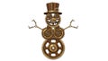 Steampunk Snowman Illustration Royalty Free Stock Photo
