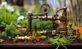 Steampunk terrarium Royalty Free Stock Photo