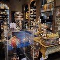 Steampunk theme at Chocolate Emporium, Universal Orlando