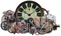 Steampunk Time Machine Technology Isolated