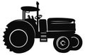 Steampunk Tractor Silhouette, Tractors Vector Silhouette,Tractor Silhouettes Modern and Antique