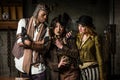 Steampunk Trio with Phone