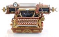 Steampunk Typewriter. Royalty Free Stock Photo