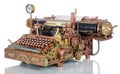 Steampunk Typewriter. Royalty Free Stock Photo