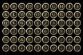 Steampunk typewriter key alphabet