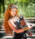 Steampunk woman