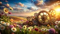 Steampunk Wonderland A Whimsical Fusion of Clockwork and Fantasy generative AI