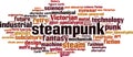 Steampunk word cloud