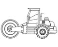 steamroller machine icon Royalty Free Stock Photo