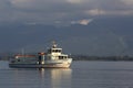 Steamship at Bavarian lake Chiemsee, Germany