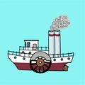 Steam ship Royalty Free Stock Photo