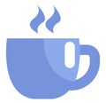 Steamy cup of coffee, icon Royalty Free Stock Photo