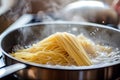 Steamy Fresh Boiled Spaghetti Ready to Serve. AI Generated