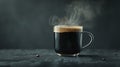 A Steamy Fresh Coffee Mug.AI generated image Royalty Free Stock Photo