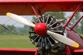 Stearman red biplane Royalty Free Stock Photo