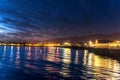 Stearns Wharf in Santa Barbara California Royalty Free Stock Photo