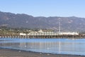 Stearns Wharf in Santa Barbara Royalty Free Stock Photo