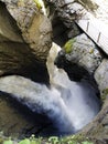 Stechelberg torrent waterfall in Interlaken, Switzerland Royalty Free Stock Photo