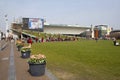 Stedelijk Museum with flowers in Amsterdam