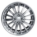 steel alloy car rim Royalty Free Stock Photo