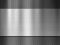 Steel or aluminum metal plate over grill Royalty Free Stock Photo