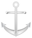 Steel anchor vector on a white background