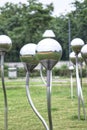 Steel art works in a public garden, Gandhinagar, Gujarat