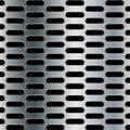 Steel background with seamless ellipse perforated carbon texture background.