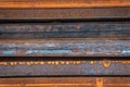 Steel bar for construction.Metal pipe profile. Stock photo of metal beams