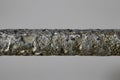 Steel bar with texture degraded