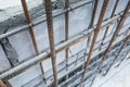 Steel bars for reinforcing concrete Royalty Free Stock Photo