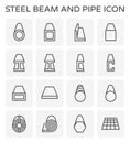 Beam pipe icon