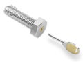Steel bolt with built-in lock Royalty Free Stock Photo
