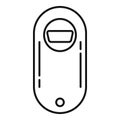 Steel bottle-opener icon, outline style Royalty Free Stock Photo