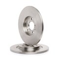 Steel brake disc for cars