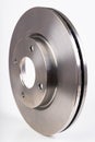 Steel brake discs for a passenger car. New spare parts for car repairs