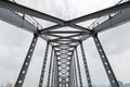 Steel bridge closeup