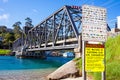 Steel bridge in Narooma Australia on 06.03.2017 Royalty Free Stock Photo