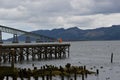 Steel Bridge over the Columbia River in Astoria, Oregon / Washington Royalty Free Stock Photo