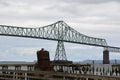 Steel Bridge over the Columbia River in Astoria, Oregon / Washington Royalty Free Stock Photo