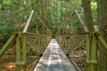 Steel bridge over a creek Royalty Free Stock Photo