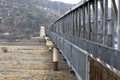 Steel bridge on a river swat valley