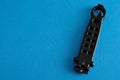 Steel butterfly knife (balisong) Royalty Free Stock Photo