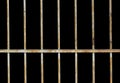 Steel Cage have rust isolate on black background Royalty Free Stock Photo