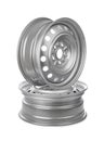 Steel car rims Royalty Free Stock Photo