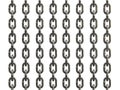 Steel chain isolated on white background. 3D Illustration Royalty Free Stock Photo