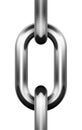 Steel chain link image for seamless pictures Royalty Free Stock Photo