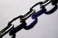 Steel chain links Royalty Free Stock Photo