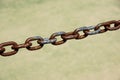 Steel chain, Rusty chains old metal chain Royalty Free Stock Photo